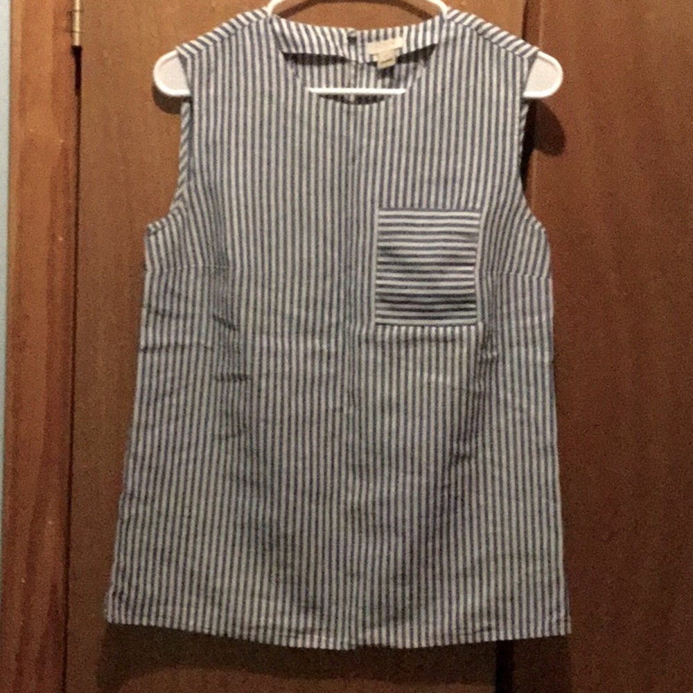 Like New J. Crew Chambray Tunic Top